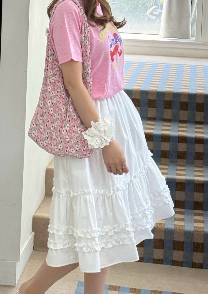 Elmu - Korean Women Fashion - #momslook - Anna Frill Skirt - 2