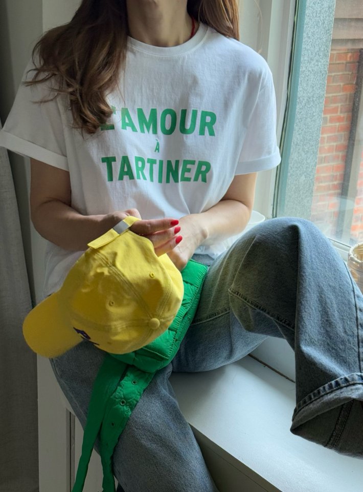 Elmu - Korean Women Fashion - #momslook - Amor Short Sleeve Tee - 6