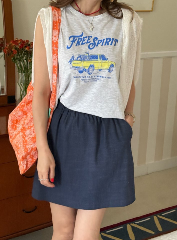 Elmu - Korean Women Fashion - #momslook - Capri Sleeveless - 6