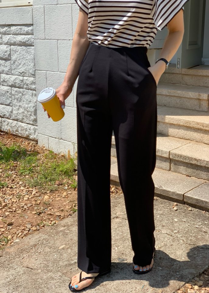 Elmu - Korean Women Fashion - #restrostyle - Diesel Pintuck Pants - 2