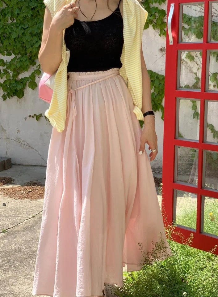 Elmu - Korean Women Fashion - #romanticstyle - Dove Goddess Flare Skirt