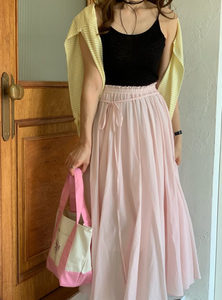 Elmu - Korean Women Fashion - #shopsmall - Dove Goddess Flare Skirt - 2
