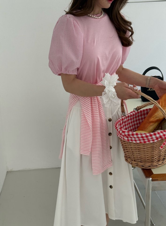 Elmu - Korean Women Fashion - #thelittlethings - Rain Blue Tee