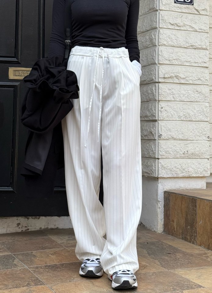 Elmu - Korean Women Fashion - #vintageinspired - Mecca Color Pants - 2