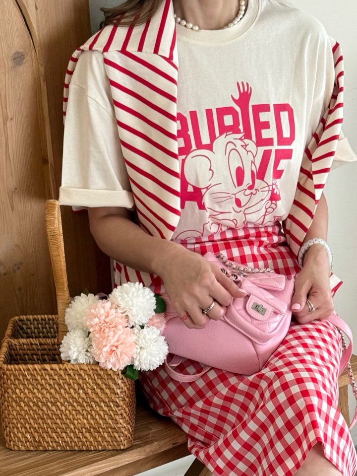 Elmu - Korean Women Fashion - #vintagekidsstyle - Check Elastic Band Skirt (Back Banding) - 5