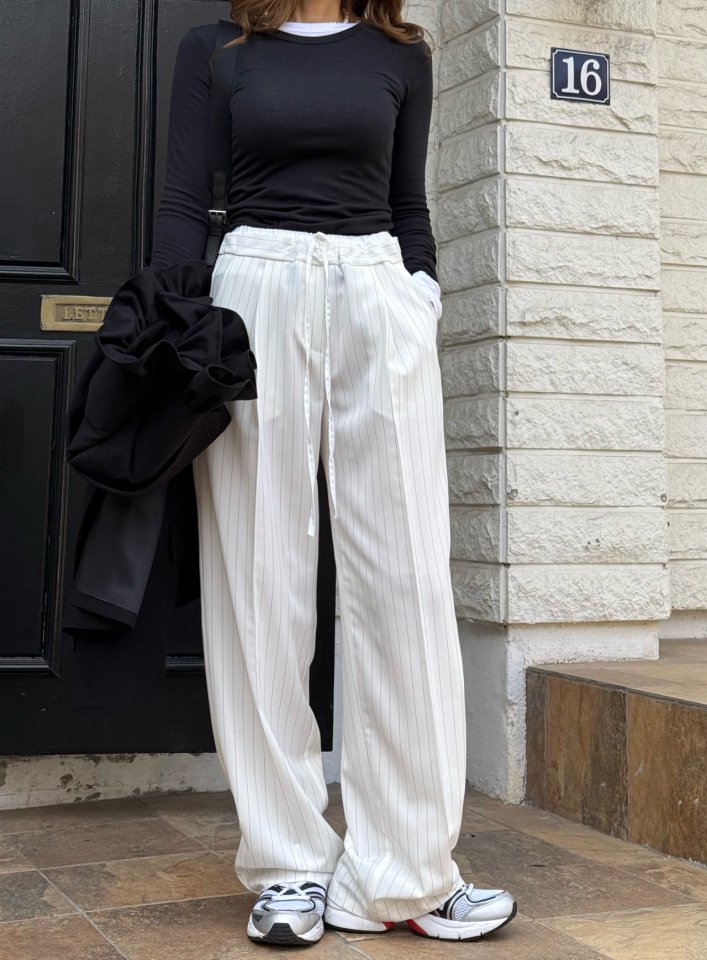 Elmu - Korean Women Fashion - #vintagekidsstyle - Mecca Color Pants - 3