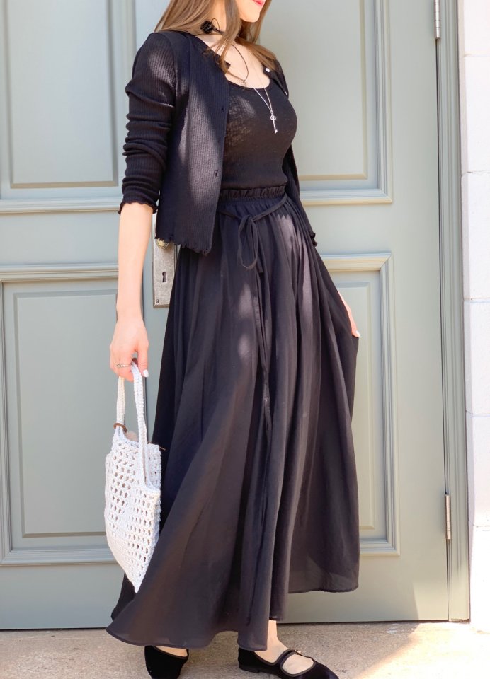 Elmu - Korean Women Fashion - #womensfashion - Dove Goddess Flare Skirt - 12