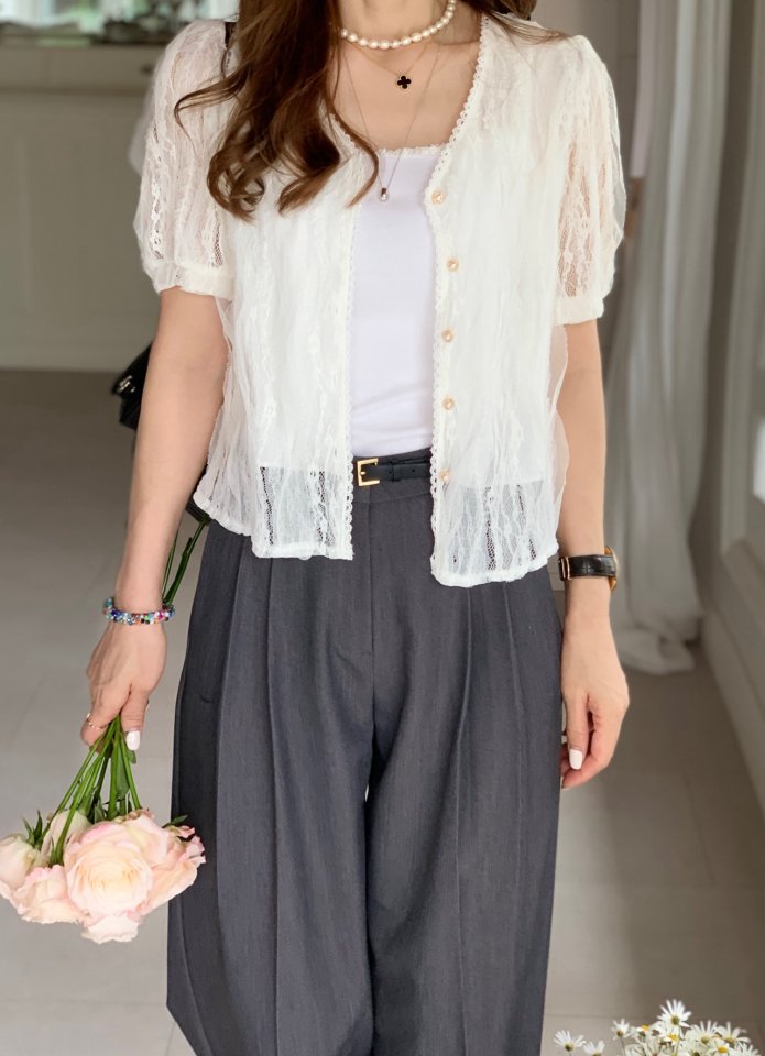 Elmu - Korean Women Fashion - #womensfashion - Hera Lace Blouse - 8