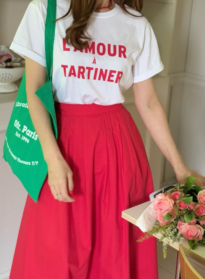 Elmu - Korean Women Fashion - #womensfashion - Amor Short Sleeve Tee - 3