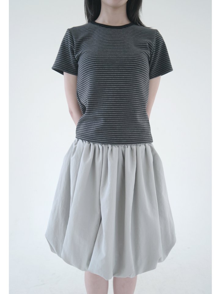 Enten - Korean Women Fashion - #momslook - Nacho Stripe Tee - 3