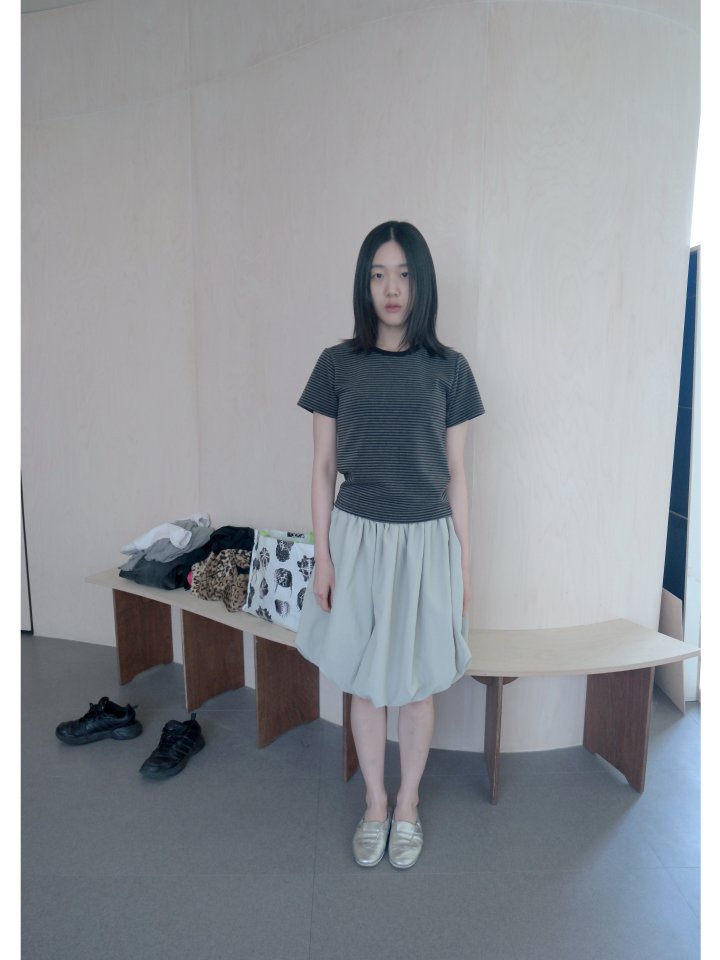 Enten - Korean Women Fashion - #momslook - Nacho Stripe Tee - 5