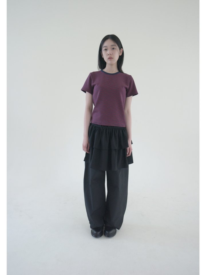 Enten - Korean Women Fashion - #momslook - Nacho Stripe Tee - 7