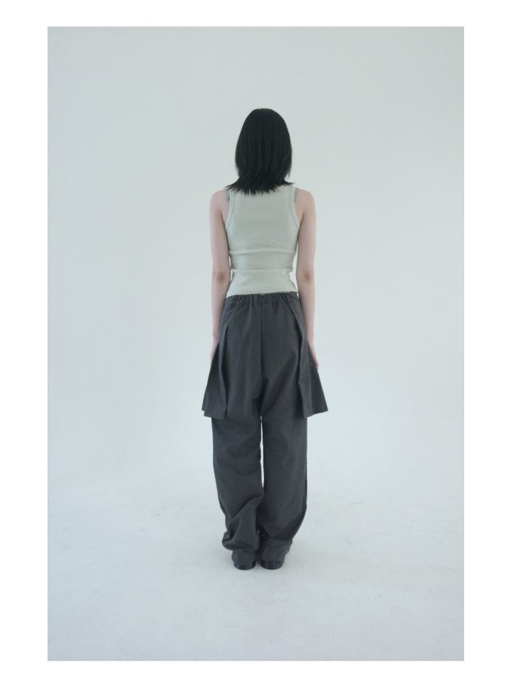 Enten - Korean Women Fashion - #womensfashion - Aid Pleated Skirt Pants - 4