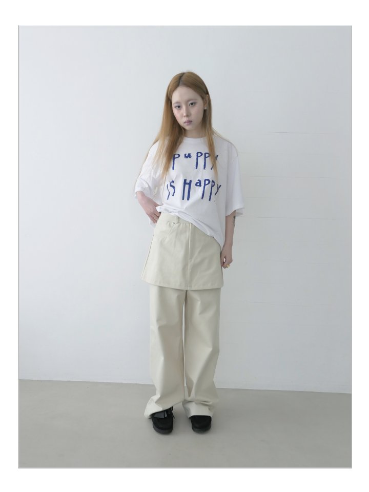 Enten - Korean Women Fashion - #momslook - Double Skirt Pants