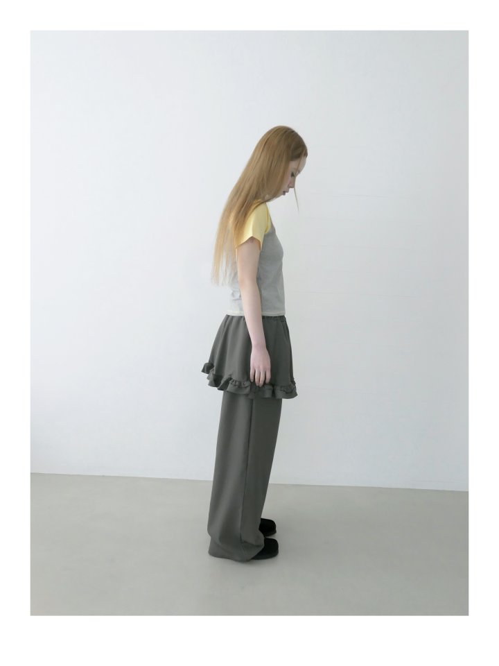 Enten - Korean Women Fashion - #momslook - Conchi Skirt Pants - 3