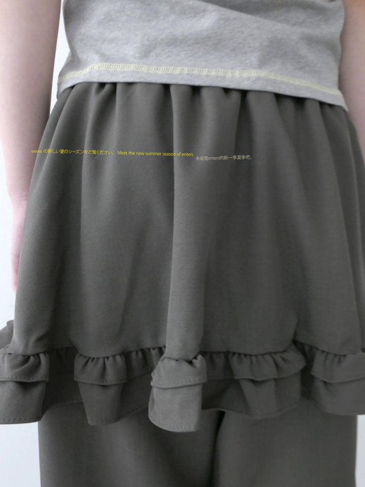 Enten - Korean Women Fashion - #momslook - Conchi Skirt Pants - 4