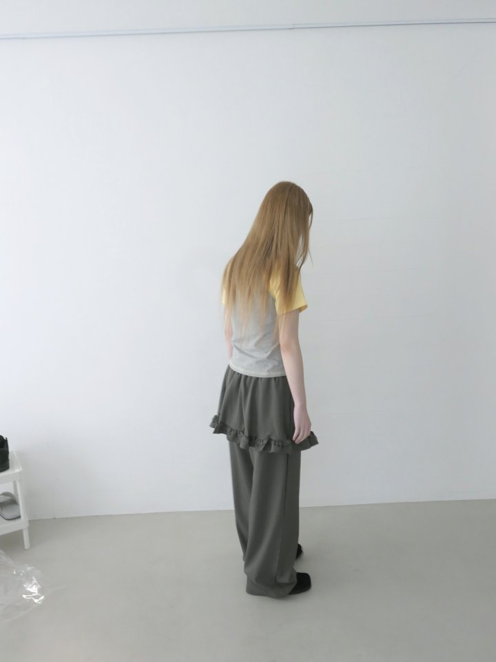 Enten - Korean Women Fashion - #momslook - Conchi Skirt Pants - 5