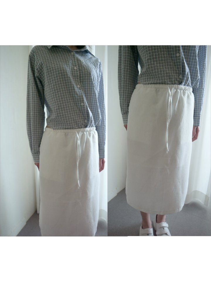 Enten - Korean Women Fashion - #romanticstyle - Stole Skirt - 3