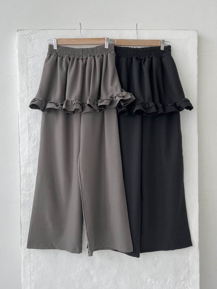 Enten - Korean Women Fashion - #vintageinspired - Conchi Skirt Pants - 7
