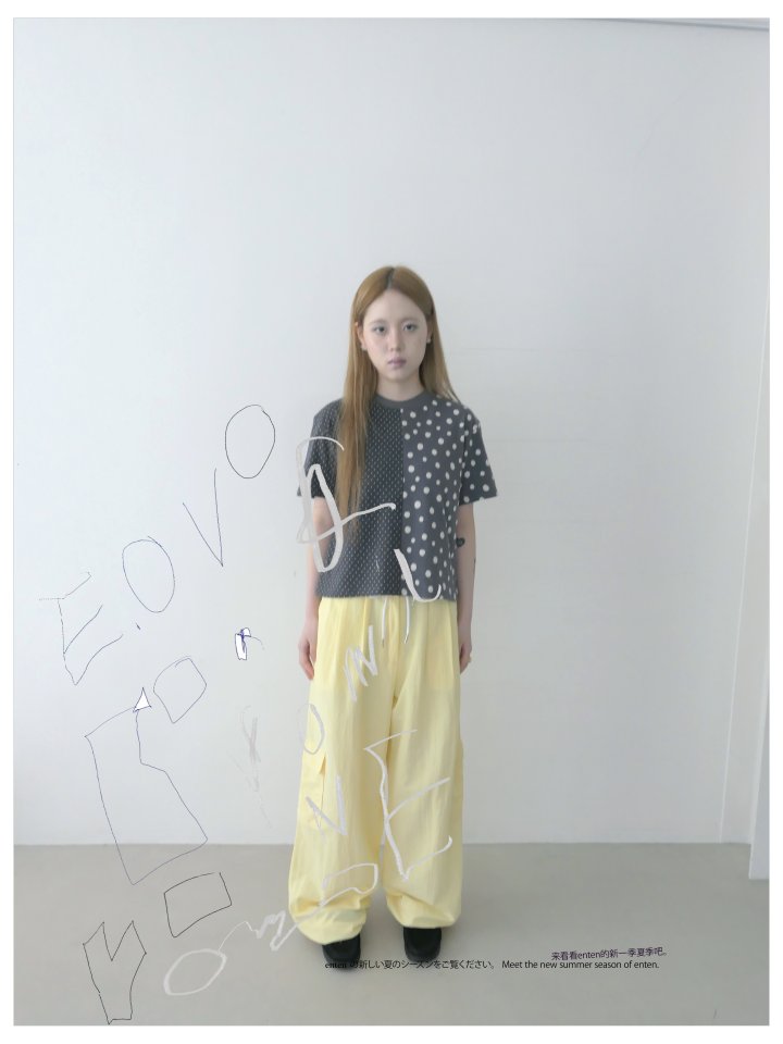 Enten - Korean Women Fashion - #vintagekidsstyle - Edge Tee - 2