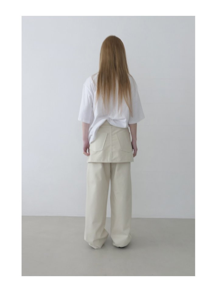 Enten - Korean Women Fashion - #momslook - Double Skirt Pants - 4
