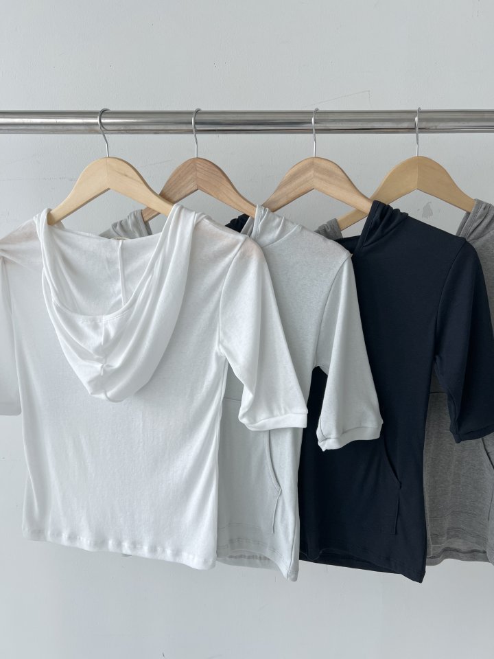 Enten - Korean Women Fashion - #womensfashion - Muse Hoodie Tee - 7