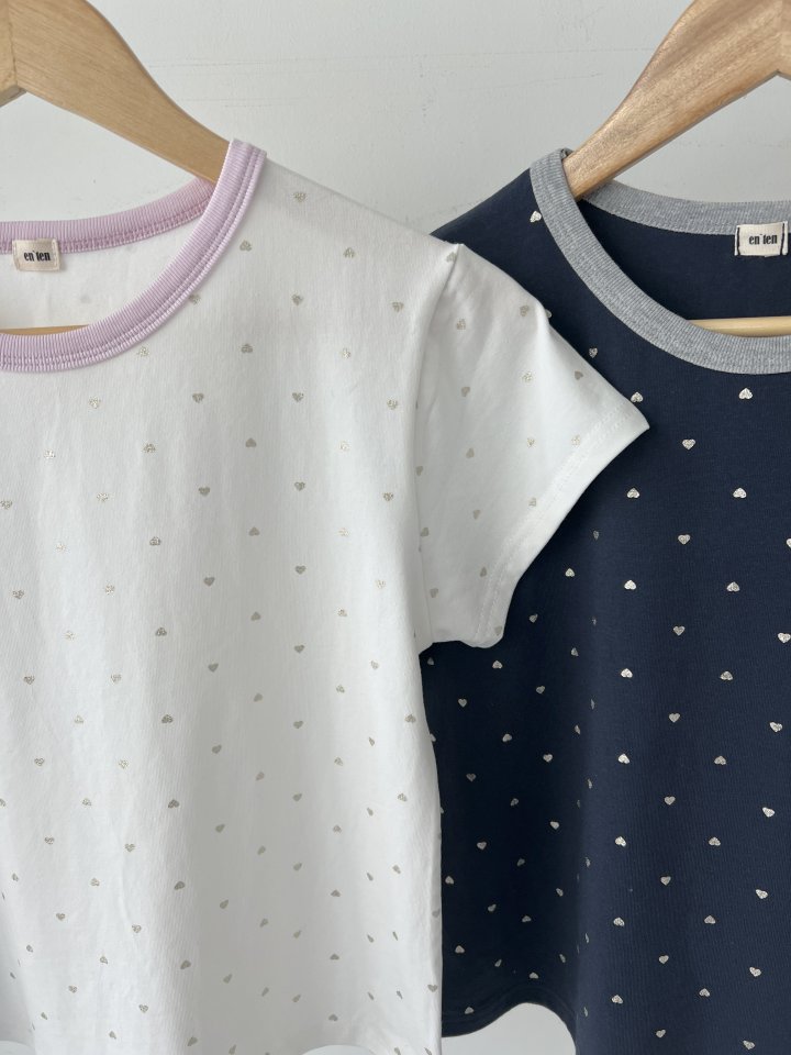 Enten - Korean Women Fashion - #womensfashion - Heart Tee - 11