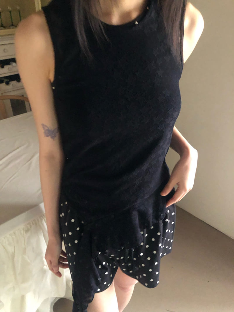 Flash - Korean Women Fashion - #womensfashion - Star Pink Sleeveless - 4
