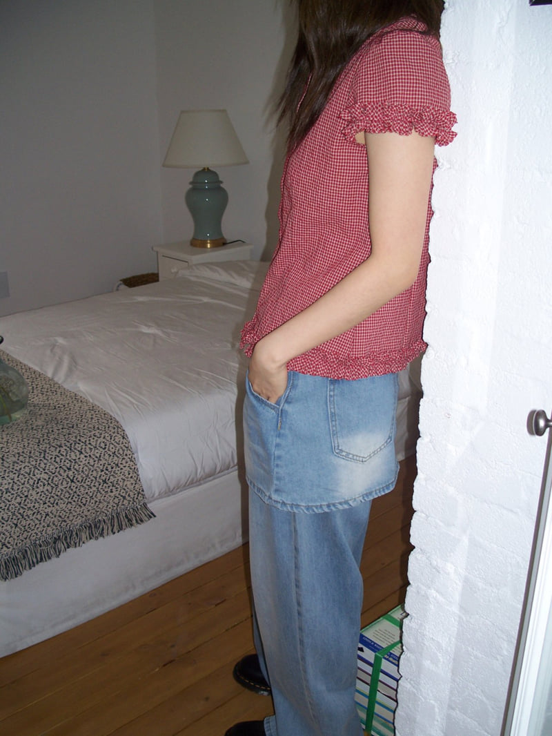 Flash - Korean Women Fashion - #momslook - Skirt Denim Pants - 6
