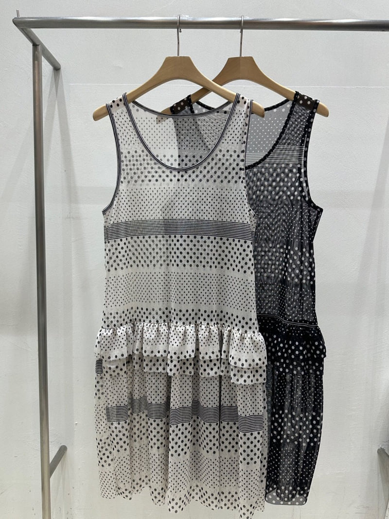 Flash - Korean Women Fashion - #momslook - Polka Dot One-piece - 10