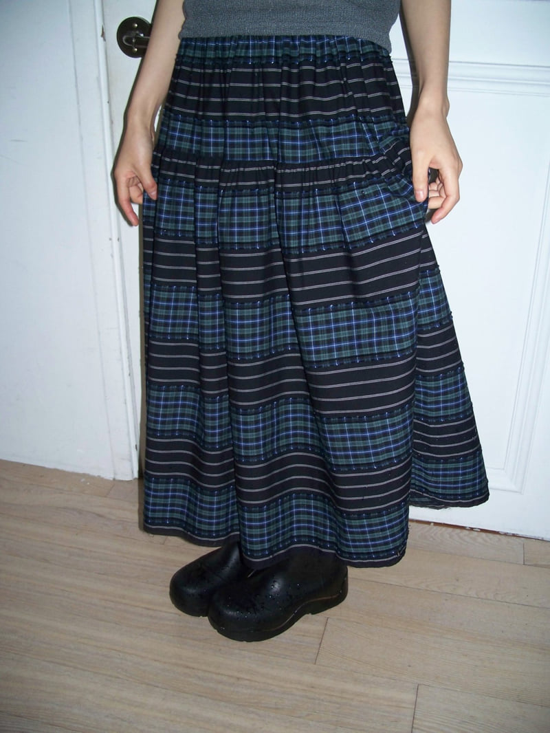 Flash - Korean Women Fashion - #momslook - Lunch Skirt (adjustable length with buttons) - 7
