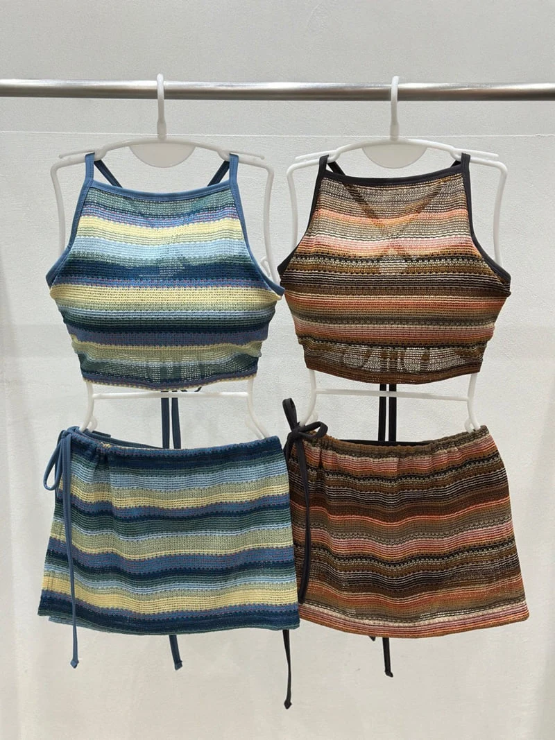 Flash - Korean Women Fashion - #momslook - Three-piece Swimsuit - 8