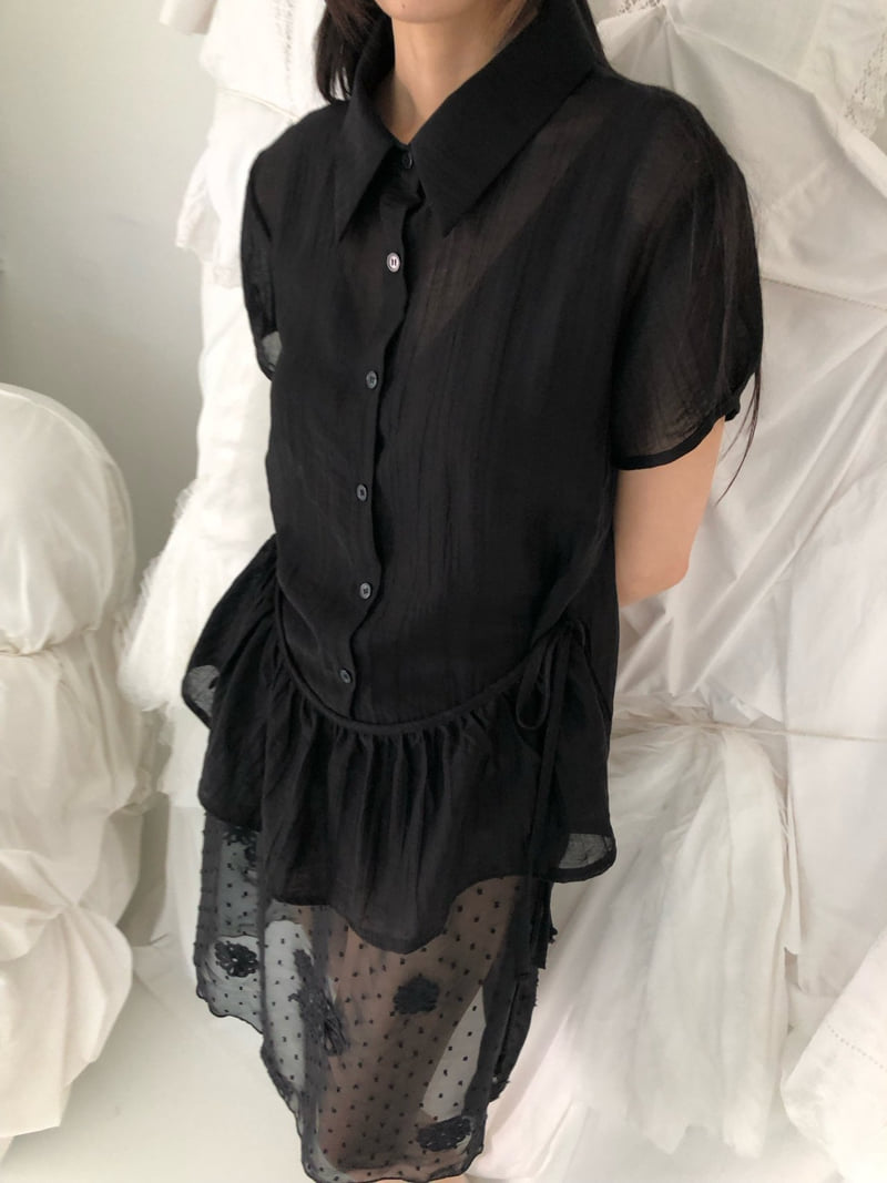 Flash - Korean Women Fashion - #momslook - Meringue Frill Shirt - 10