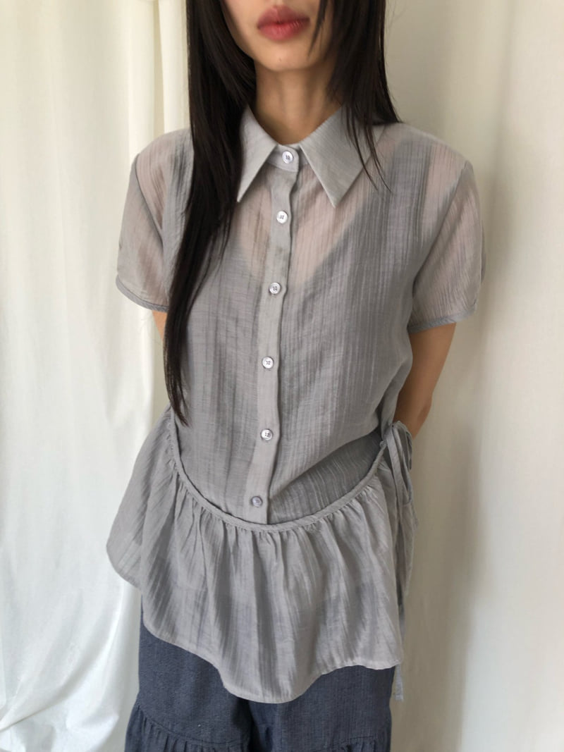 Flash - Korean Women Fashion - #momslook - Meringue Frill Shirt - 6