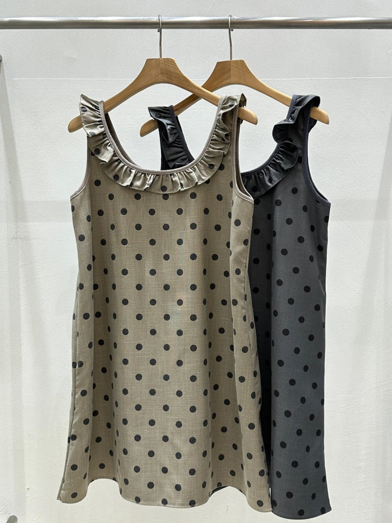 Flash - Korean Women Fashion - #momslook - Polka Dot Frill One-piece - 10