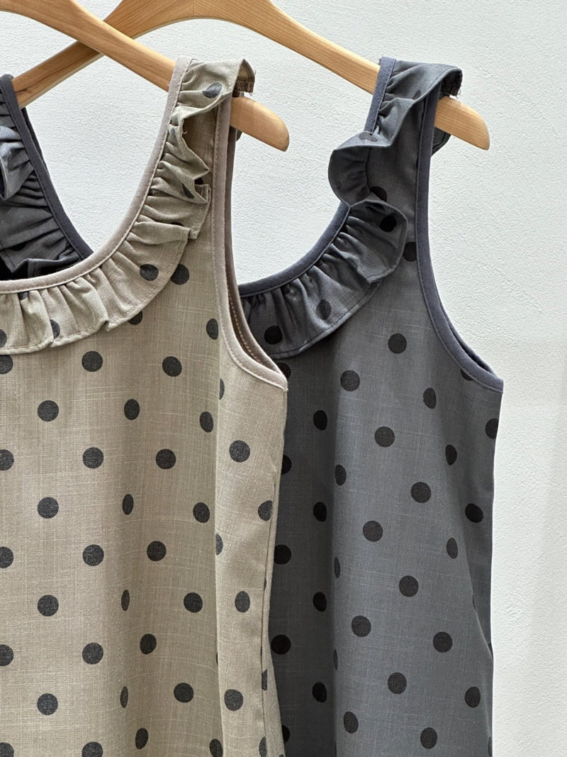 Flash - Korean Women Fashion - #momslook - Polka Dot Frill One-piece - 11