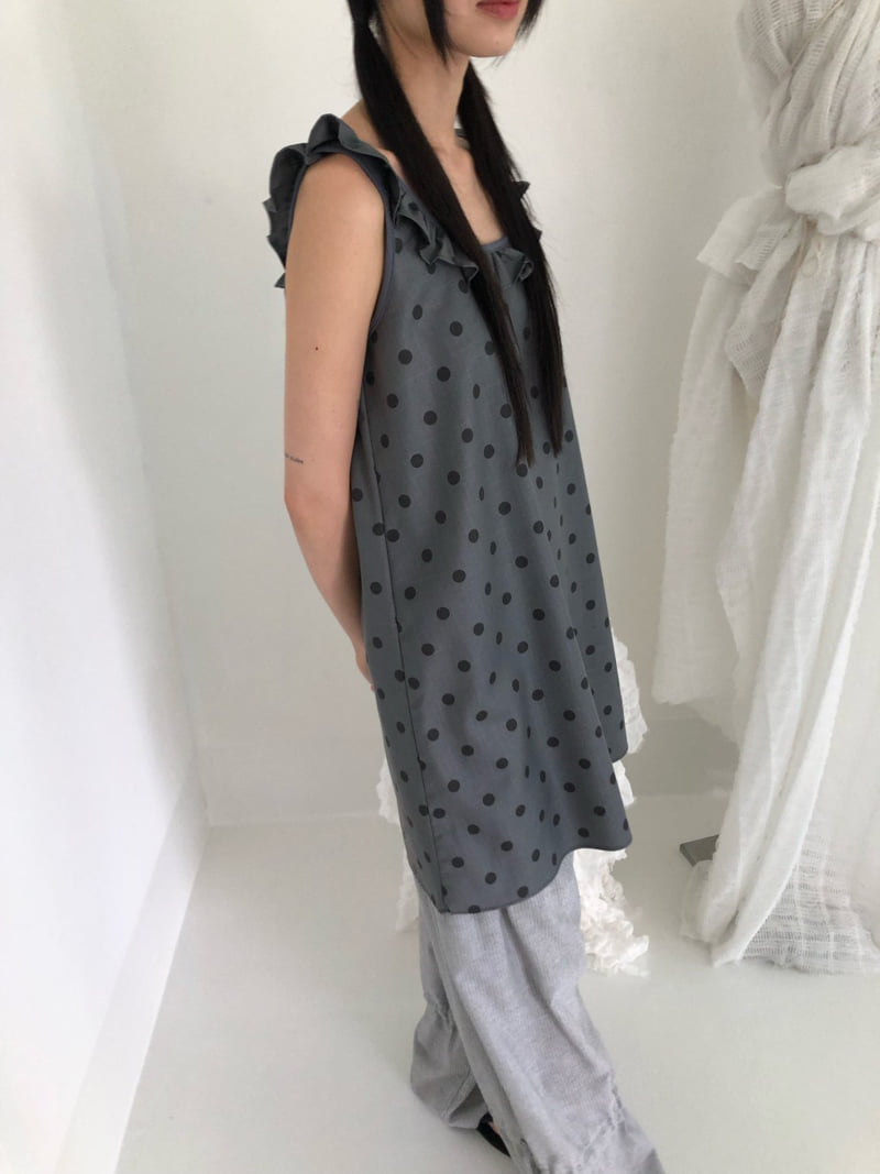 Flash - Korean Women Fashion - #momslook - Polka Dot Frill One-piece - 5
