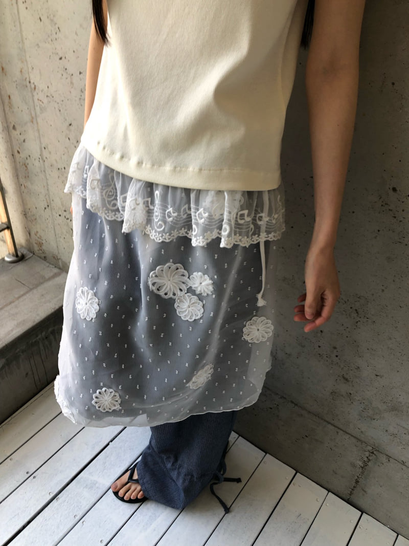 Flash - Korean Women Fashion - #momslook - See-through Skirt