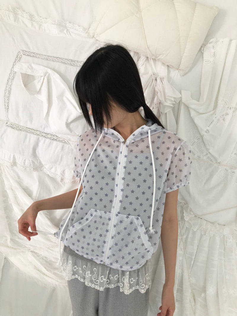 Flash - Korean Women Fashion - #momslook - Star Mesh Jacket