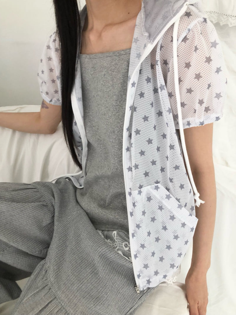 Flash - Korean Women Fashion - #momslook - Star Mesh Jacket - 5