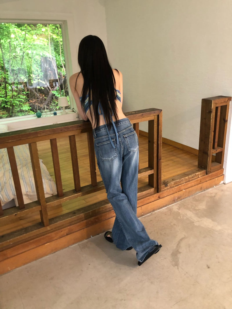 Flash - Korean Women Fashion - #pursuepretty - Ripped Bootcut Jeans