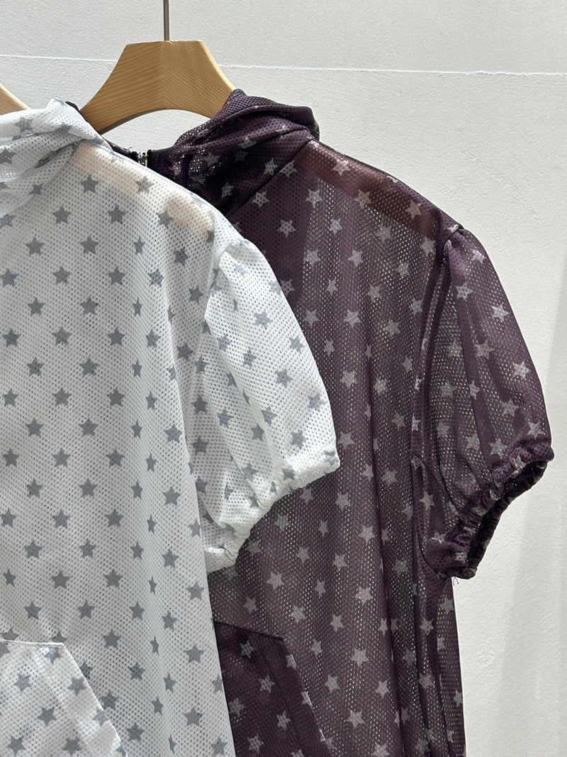 Flash - Korean Women Fashion - #restrostyle - Star Mesh Jacket - 10