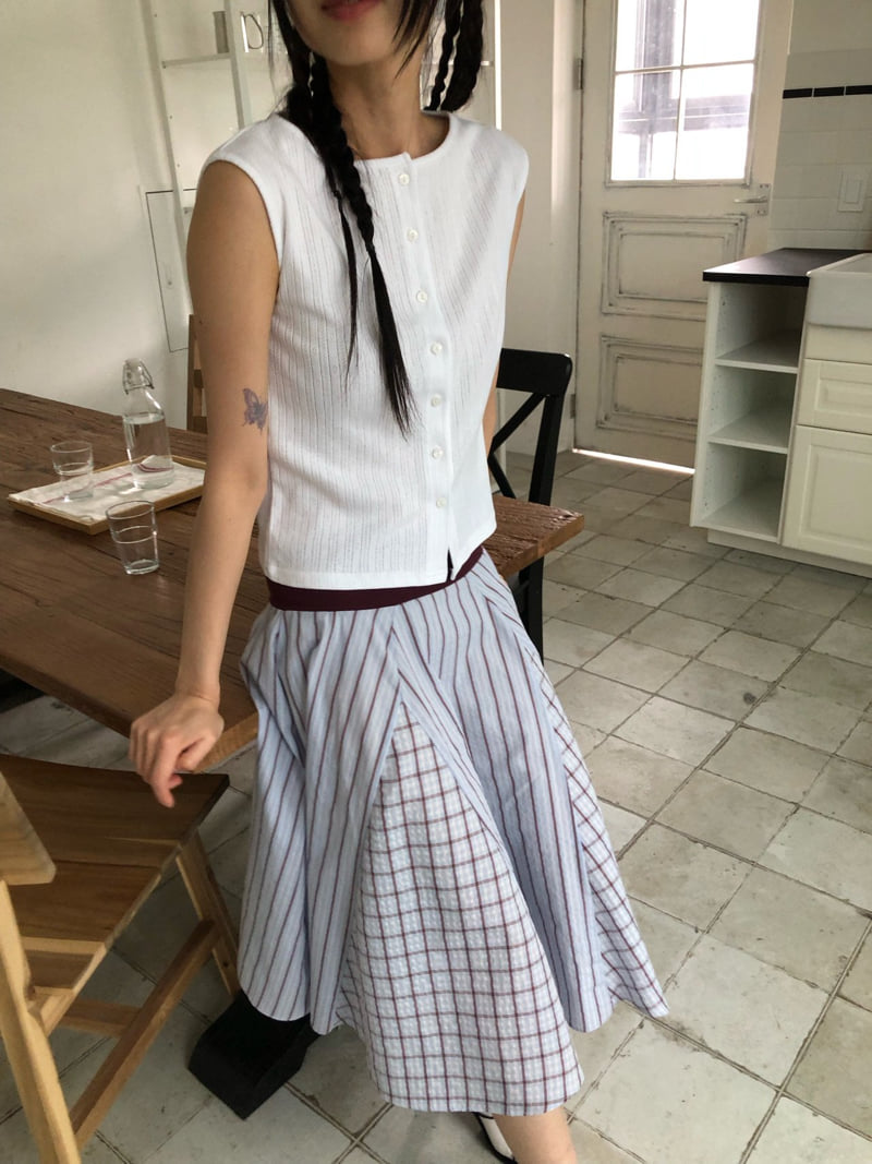 Flash - Korean Women Fashion - #restrostyle - French Sleeveless - 9