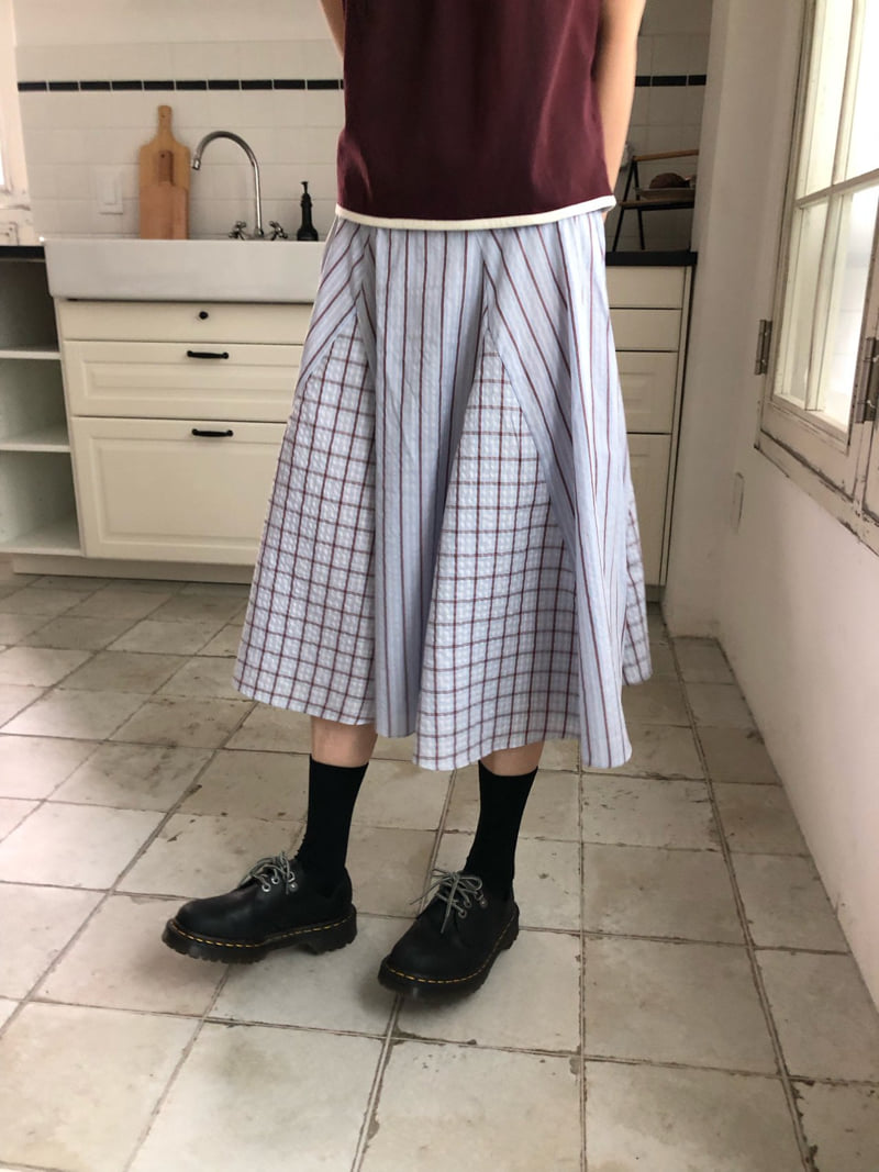 Flash - Korean Women Fashion - #restrostyle - Mix Skirt - 3