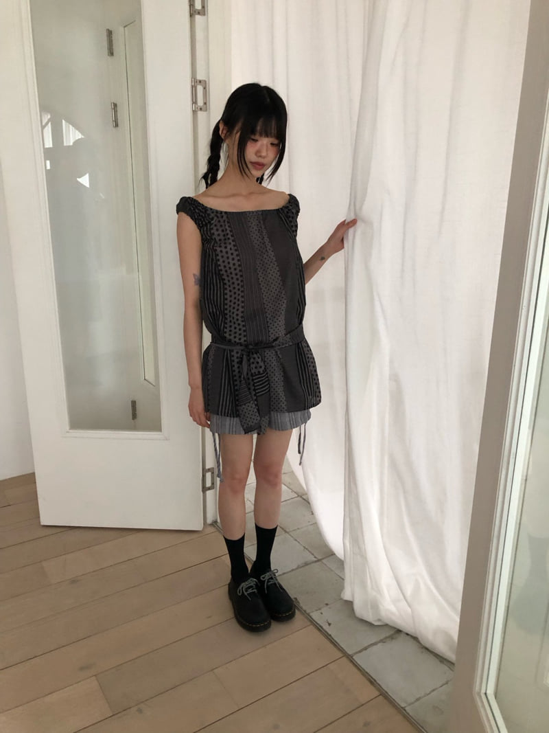 Flash - Korean Women Fashion - #shopsmall - Tie One-piece - 4