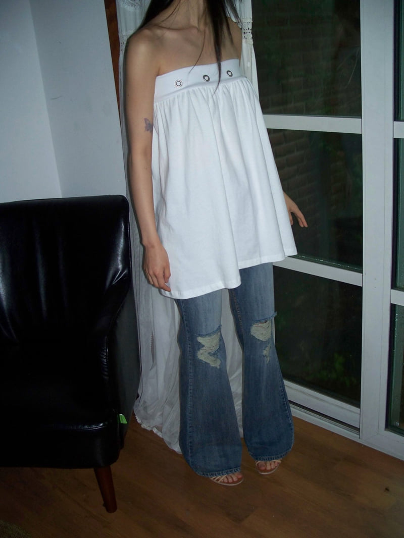 Flash - Korean Women Fashion - #thelittlethings - Eyelet Skirt (also wearable as top) - 8