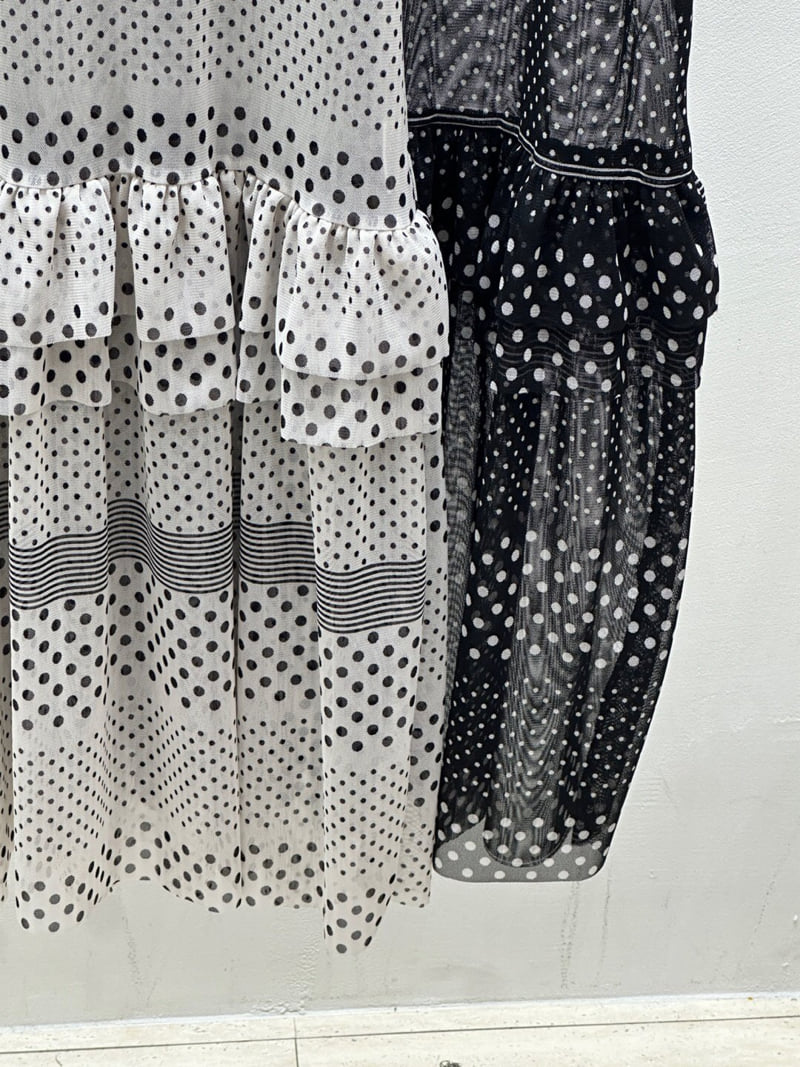 Flash - Korean Women Fashion - #vintageinspired - Polka Dot One-piece - 12