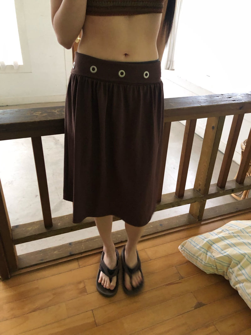 Flash - Korean Women Fashion - #vintageinspired - Eyelet Skirt (also wearable as top)