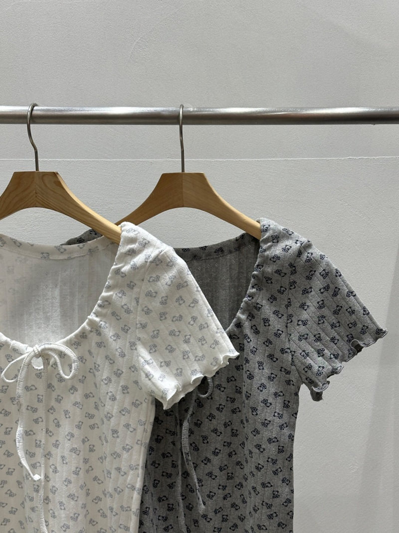 Flash - Korean Women Fashion - #womensfashion - Teddy Bear Tee - 12