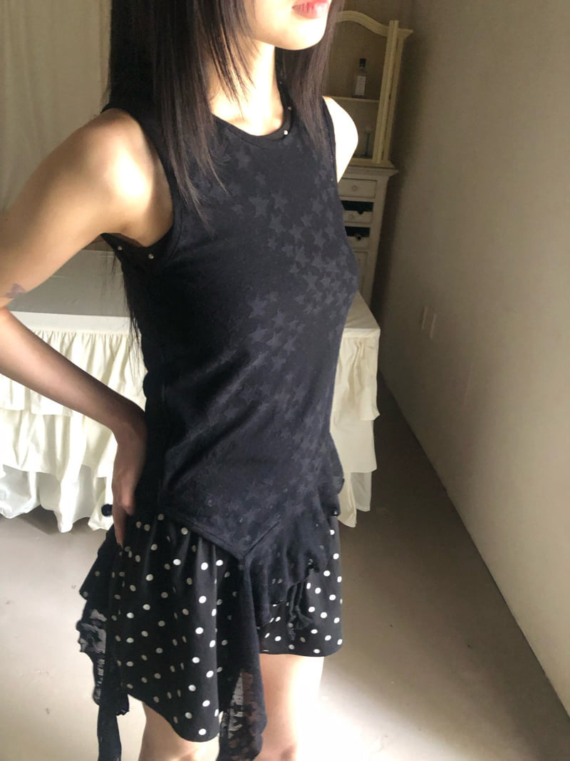 Flash - Korean Women Fashion - #womensfashion - Star Pink Sleeveless - 5